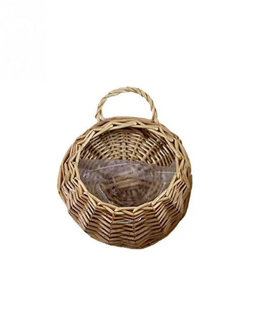 Load image into Gallery viewer, Handmade Wicker Rattan Flower Basket
