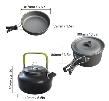 Load image into Gallery viewer, Outdoor Camping Cookware Set
