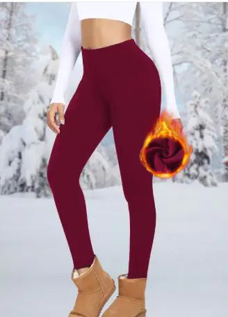 Load image into Gallery viewer, High Waist Warm Yoga Sports Leggings
