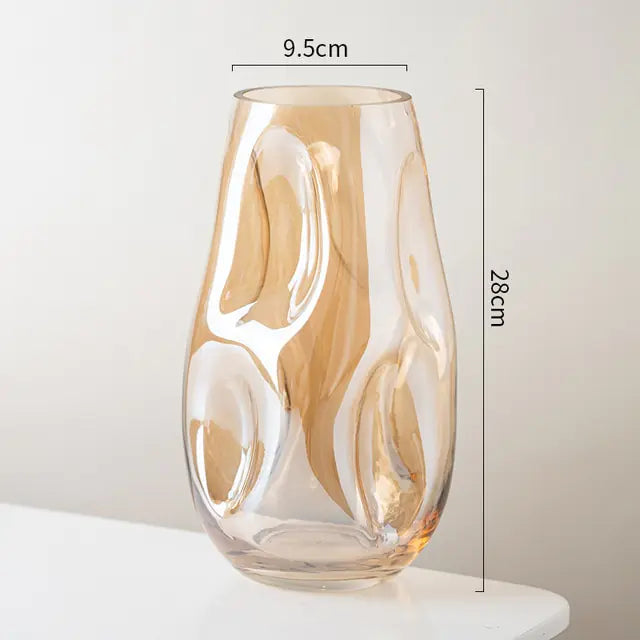 Modern Minimalist Stained Glass Vase