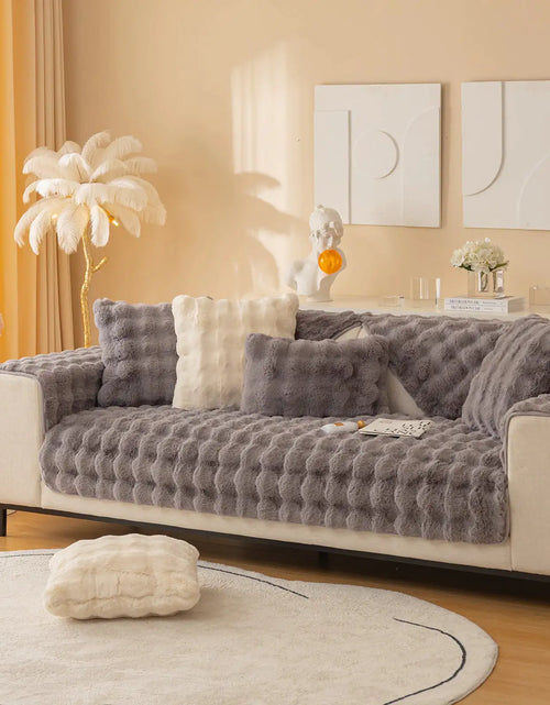 Load image into Gallery viewer, Super Soft Shaggy Non-Slip Plush Sofa Cover
