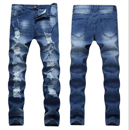 Load image into Gallery viewer, Trendsetter Slim Fit Ripped Jeans
