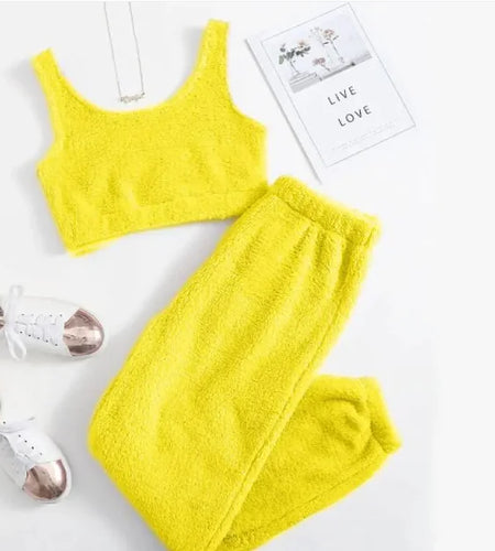 Women's Winter Plush Pajama Set