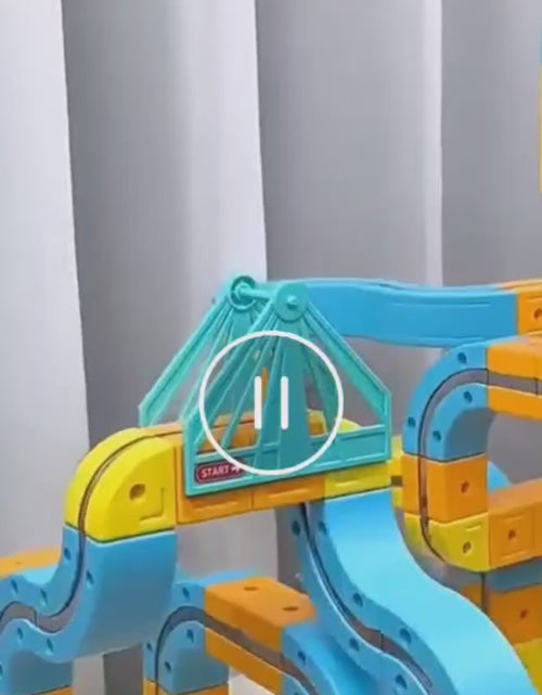 Load and play video in Gallery viewer, (Free Shipping)(Tariffs included in price)184 PC Plastic Magnetic Train Track Building DIY Kids Toy Set
