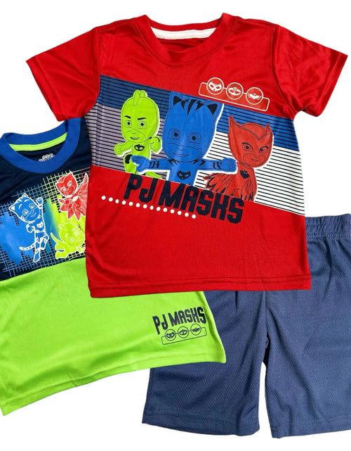 Load image into Gallery viewer, PJ Masks Boys 3 Piece Short Set (Toddler/Kid) Red 4

