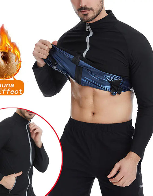 Load image into Gallery viewer, Men&#39;s Exercise Waist Corset Shapewear Sauna Suit
