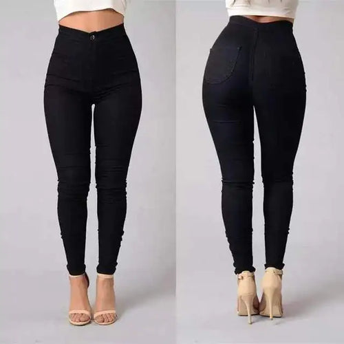 Load image into Gallery viewer, Women&#39;s High-Waist Skinny Jeans
