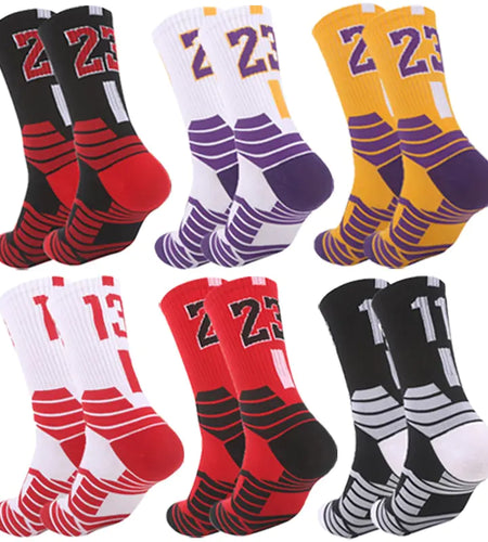 Breathable Non-Slip Professional Basketball Socks for Men, Women, and Kids - Ideal for Sports, Cycling, Climbing, and Running