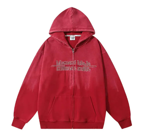 Load image into Gallery viewer, Inkjet Gradient Letter Hooded Jacket Men
