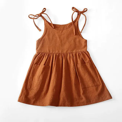 Load image into Gallery viewer, Sleeveless Cotton Toddler Dress
