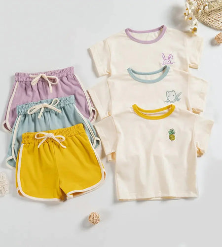 Boys and Girls Suits Cotton Outfits
