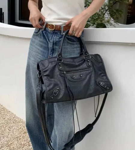 RivetRide Large Crossbody Shoulder Bag