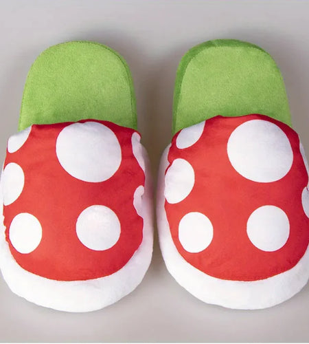 Mushroom Plush Slippers for Kids