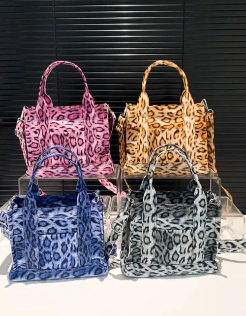 Load image into Gallery viewer, (Free Shipping)(Tariffs included in price) Leopard Pattern Casual Tote Bag Vintage Designer PU Leather Shoulder Bag Fashion Big Capacity Handbag For School Work Shopping
