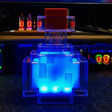 (Free Shipping)(Tariffs included in price) 8 Color Pixel LED Nightlight Surrounding Medicine Bottle Ambient Lighting Recharging Luminous Lamp