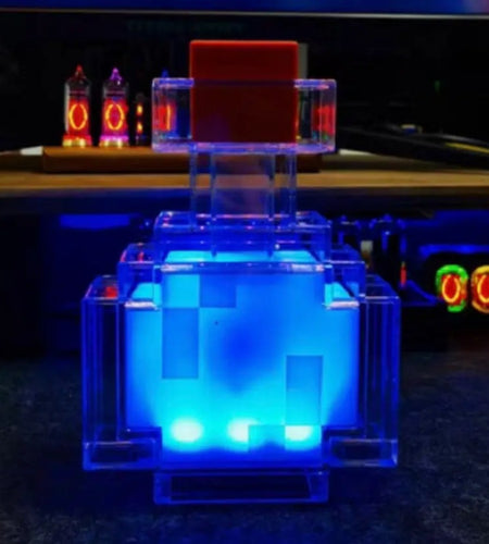 (Free Shipping)(Tariffs included in price) 8 Color Pixel LED Nightlight Surrounding Medicine Bottle Ambient Lighting Recharging Luminous Lamp