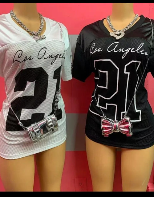 Load image into Gallery viewer, (Free Shipping)(Tariffs included in price) Women's V-neck Short Sleeved T-shirt Summer Breathable Sportswear Oversized Top
