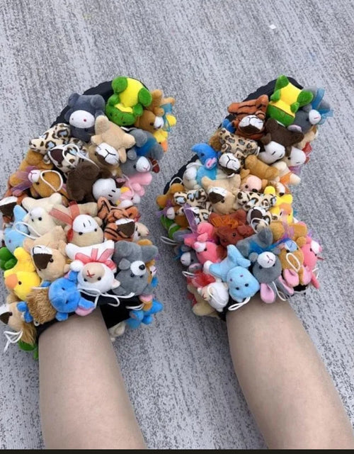 Load image into Gallery viewer, Animal Plushie Boots Teddy Bear Boots (Toddler/Little Kid/Big Kid/Women's) Stuffed Animal Shoes Winter Boots Cosplay Unique Shoes for Girls / Women
