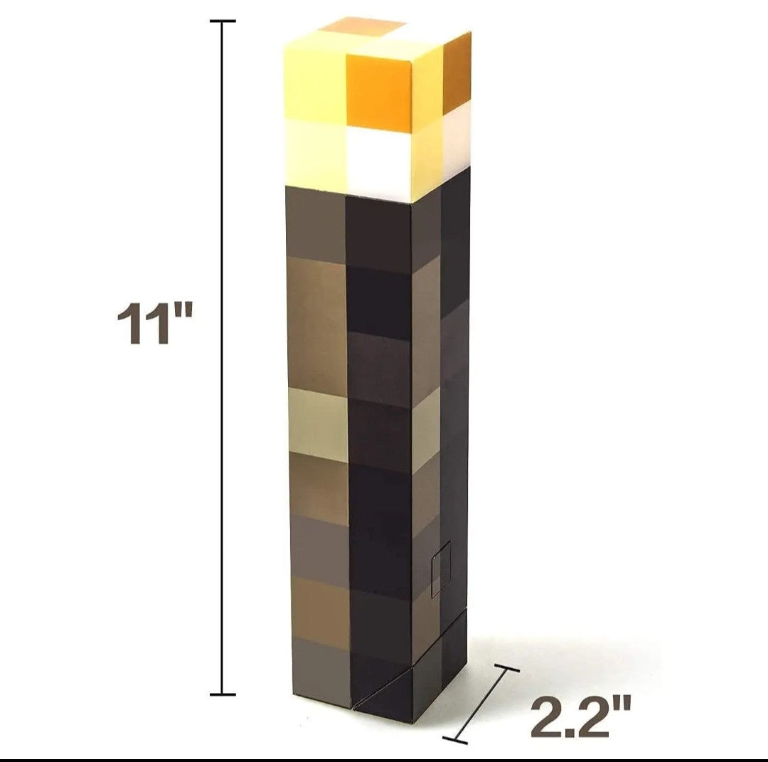 (Free Shipping)(Tariffs included in price) Torch Lamp Children's Toy Night Light Model Toy Brownstone Torch For Living Room Home Decor USB Rechargeable