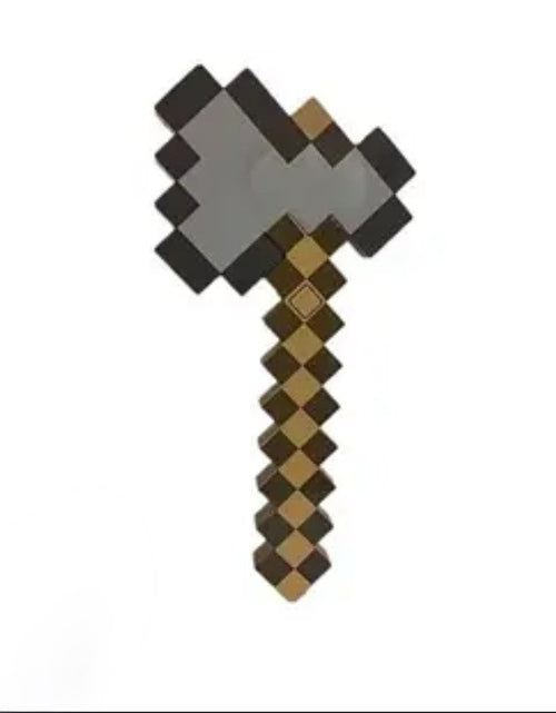 Load image into Gallery viewer, (Free Shipping)(Tariffs included in price) Pixelated 3 in 1 Pick Axe Spear And Axe Interchangeable Kids Toy Building Blocks Play Tools
