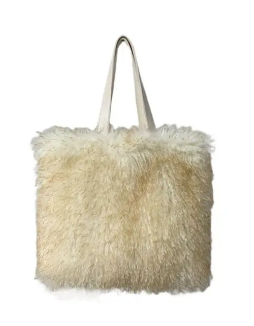 Load image into Gallery viewer, (Free Shipping)Women's Wool Faux Fur Bag Commuter Handbag Fashionable Underarm Bag Large-capacity Shoulder Bag
