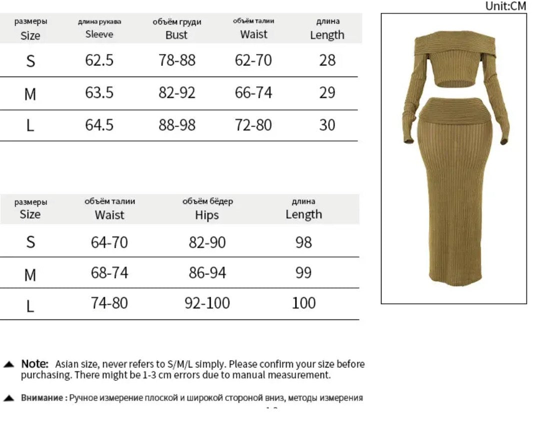 (Free Shipping)(Tariffs included in price) New slim fit top over skirt long sleeve suit for women
