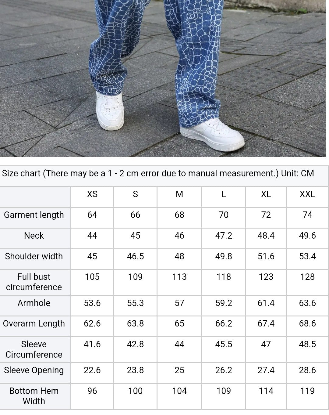 (Free Shipping)(Tariffs included in price)Autumn Winter Oversized 2-Piece Sleeveless Denim Jacket Baggy Trousers Streetwear Style Mid-Waist Breathable Washable Woven