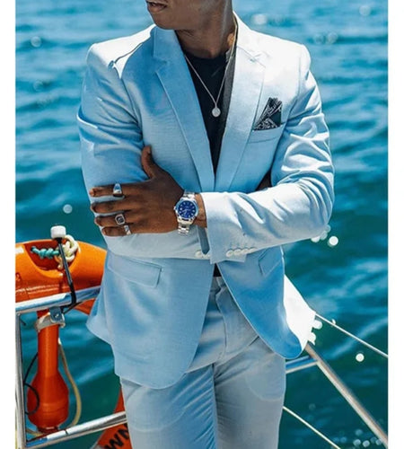 (Free Shipping)Men's 2 Piece Plaid Blazer Digital Print Suit Jacket with Zipper Fly Business Style