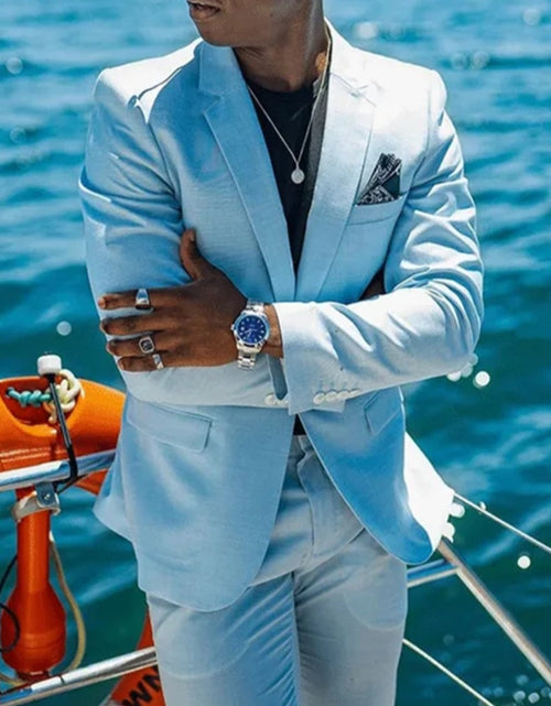 Load image into Gallery viewer, (Free Shipping)Men's 2 Piece Plaid Blazer Digital Print Suit Jacket with Zipper Fly Business Style
