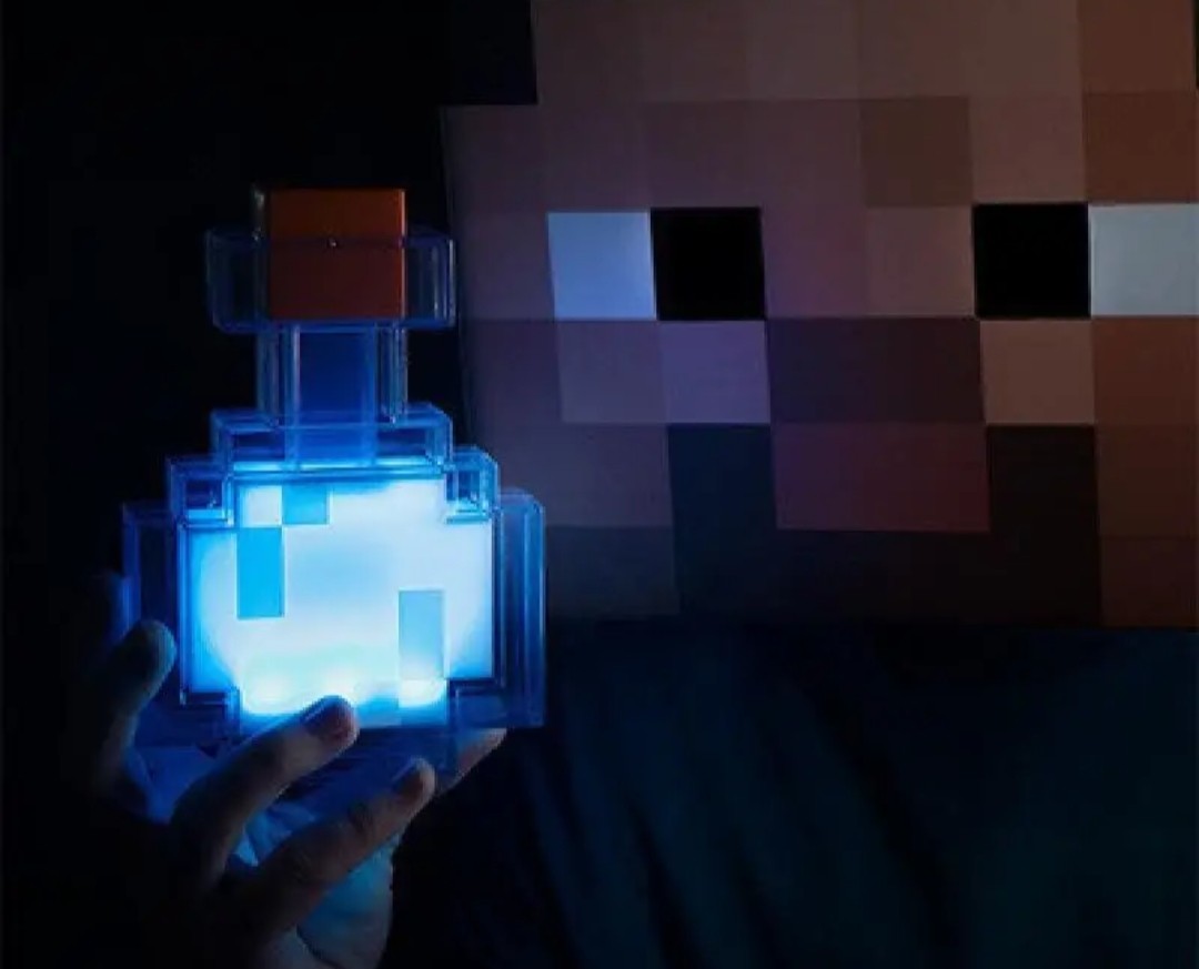 (Free Shipping)(Tariffs included in price) 8 Color Pixel LED Nightlight Surrounding Medicine Bottle Ambient Lighting Recharging Luminous Lamp