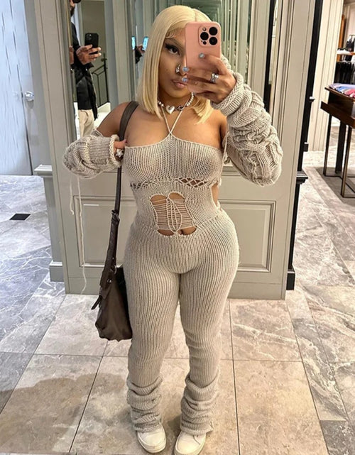 Load image into Gallery viewer, (Free Shipping)(Tariffs included in price) Casual Fashion Outfits Plus Size Print Long Sleeve Tops Sweat Leggings 2 Two Piece Pants Sets Fall Spring Women Clothing
