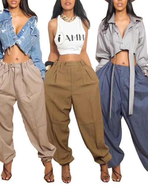 Load image into Gallery viewer, (Free Shipping)(Tariffs included in price)Casual Jogging Pants Trendy Loose Stylish Trousers
