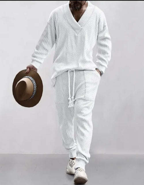 Load image into Gallery viewer, (Free Shipping)(Tariffs included in price) Stylish Jacquard Set For Men Soft Fabric With Stretch Fit Perfect For Relaxing or Casual Occasions
