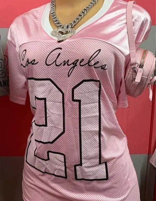 Load image into Gallery viewer, (Free Shipping)(Tariffs included in price) Women's V-neck Short Sleeved T-shirt Summer Breathable Sportswear Oversized Top
