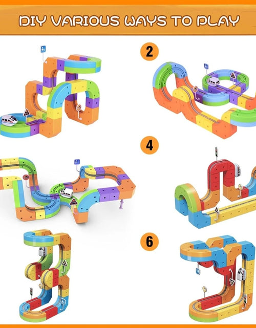 Load image into Gallery viewer, (Free Shipping)(Tariffs included in price)184 PC Plastic Magnetic Train Track Building DIY Kids Toy Set
