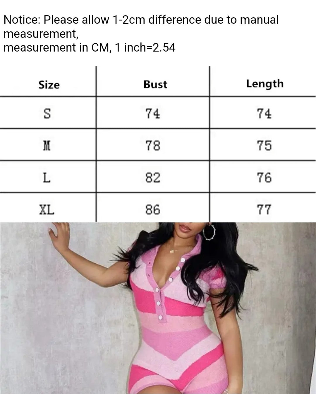 (Free Shipping)(Tariffs included in price) Women's Sexy Bodycon V Neck Short Sleeve Patchwork Knitted Romper