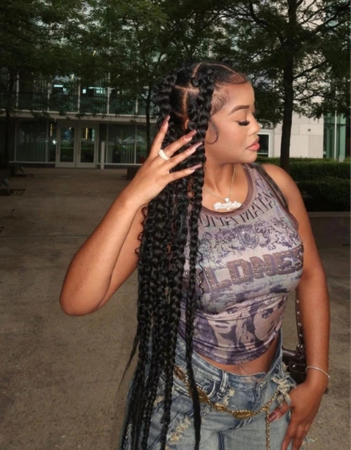 Load image into Gallery viewer, (Free Shipping)(Tariffs included in price) Rhinestone Graphic Print Tank Top Women Summer Y2K Clothes Casual Round Neck Sleeveless Crop Vest
