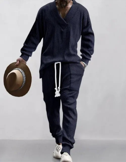 Load image into Gallery viewer, (Free Shipping)(Tariffs included in price) Stylish Jacquard Set For Men Soft Fabric With Stretch Fit Perfect For Relaxing or Casual Occasions
