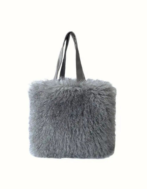 Load image into Gallery viewer, (Free Shipping)Women's Wool Faux Fur Bag Commuter Handbag Fashionable Underarm Bag Large-capacity Shoulder Bag

