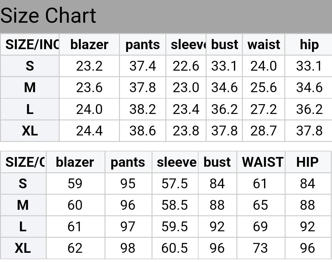 (Free Shipping)(Tariffs included in price) New Formal Outfit Set Plain Lady Blazer And Long Pants Blazers Suits Two Pieces Women Suit