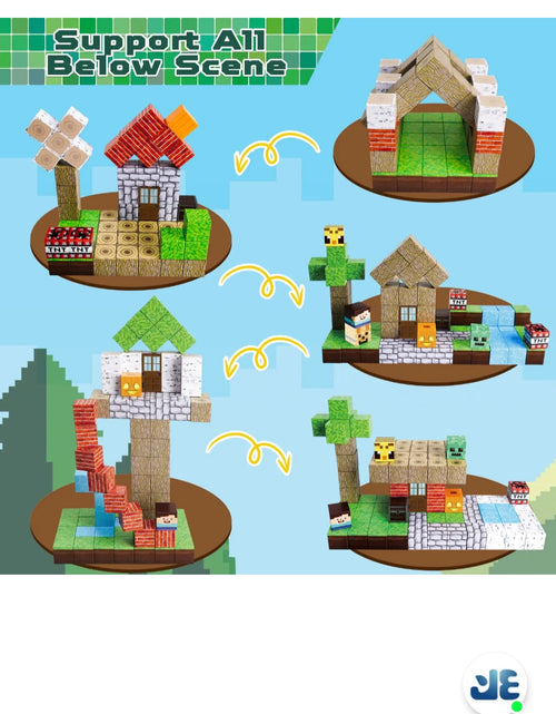 Load image into Gallery viewer, (Free Shipping)(Tariffs included in price) 93 piece magnetic building cube set for boys and girls age 3+ DIY model creative children's Stem sensory toy
