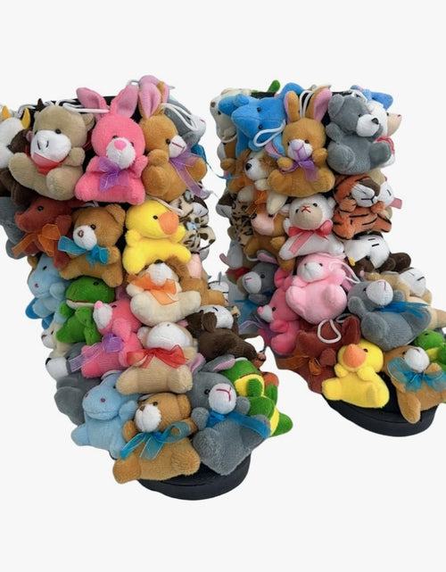 Load image into Gallery viewer, Animal Plushie Boots Teddy Bear Boots (Toddler/Little Kid/Big Kid/Women's) Stuffed Animal Shoes Winter Boots Cosplay Unique Shoes for Girls / Women
