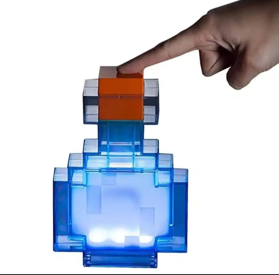 (Free Shipping)(Tariffs included in price) 8 Color Pixel LED Nightlight Surrounding Medicine Bottle Ambient Lighting Recharging Luminous Lamp