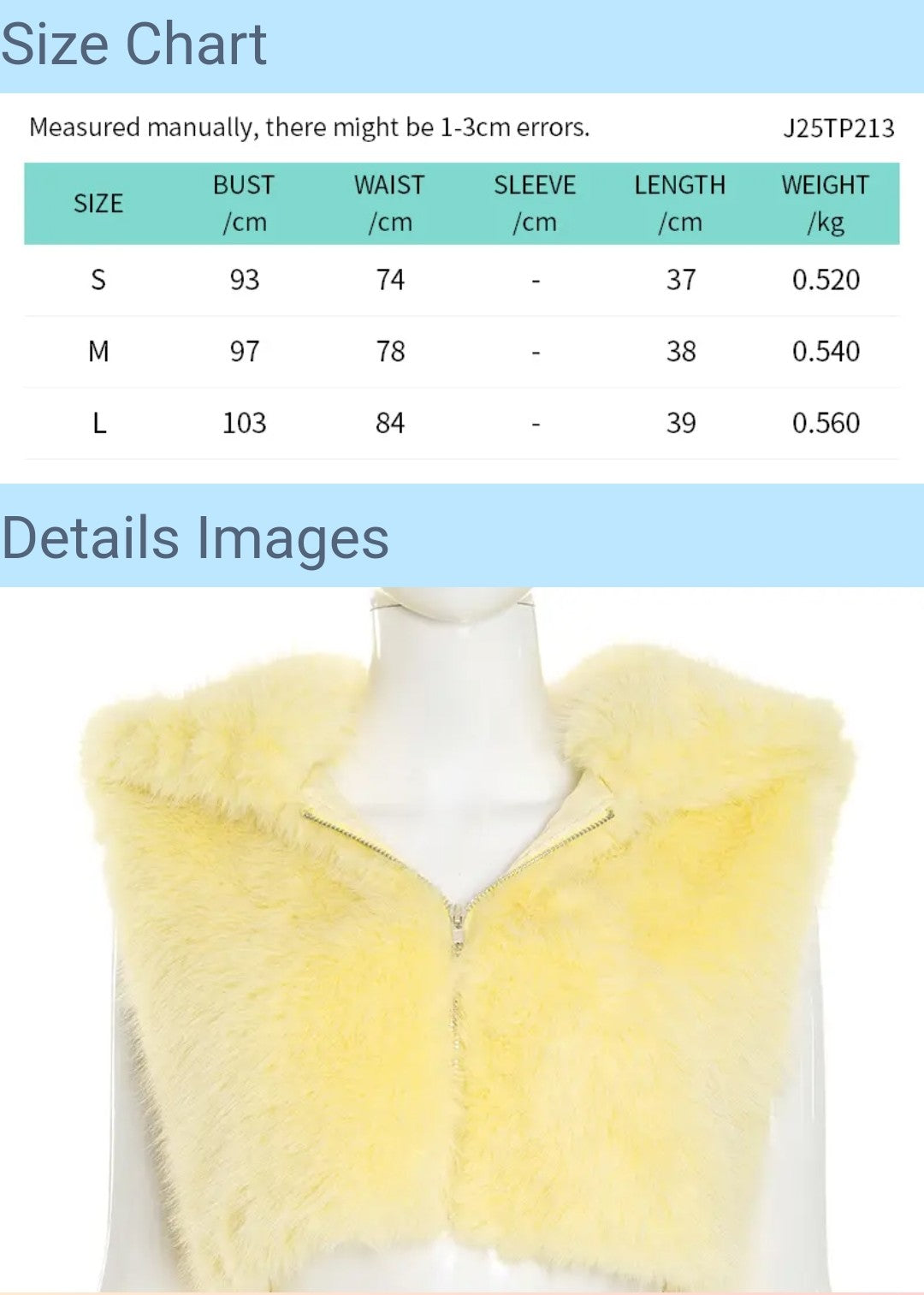 (Free Shipping)(Tariffs included in price) Women's fall winter hooded plush fur vest jacket