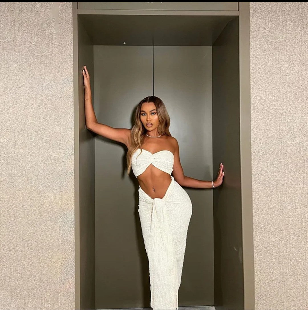 (Free Shipping)(Tariffs included in price) Womens Summer Lace skirt and top