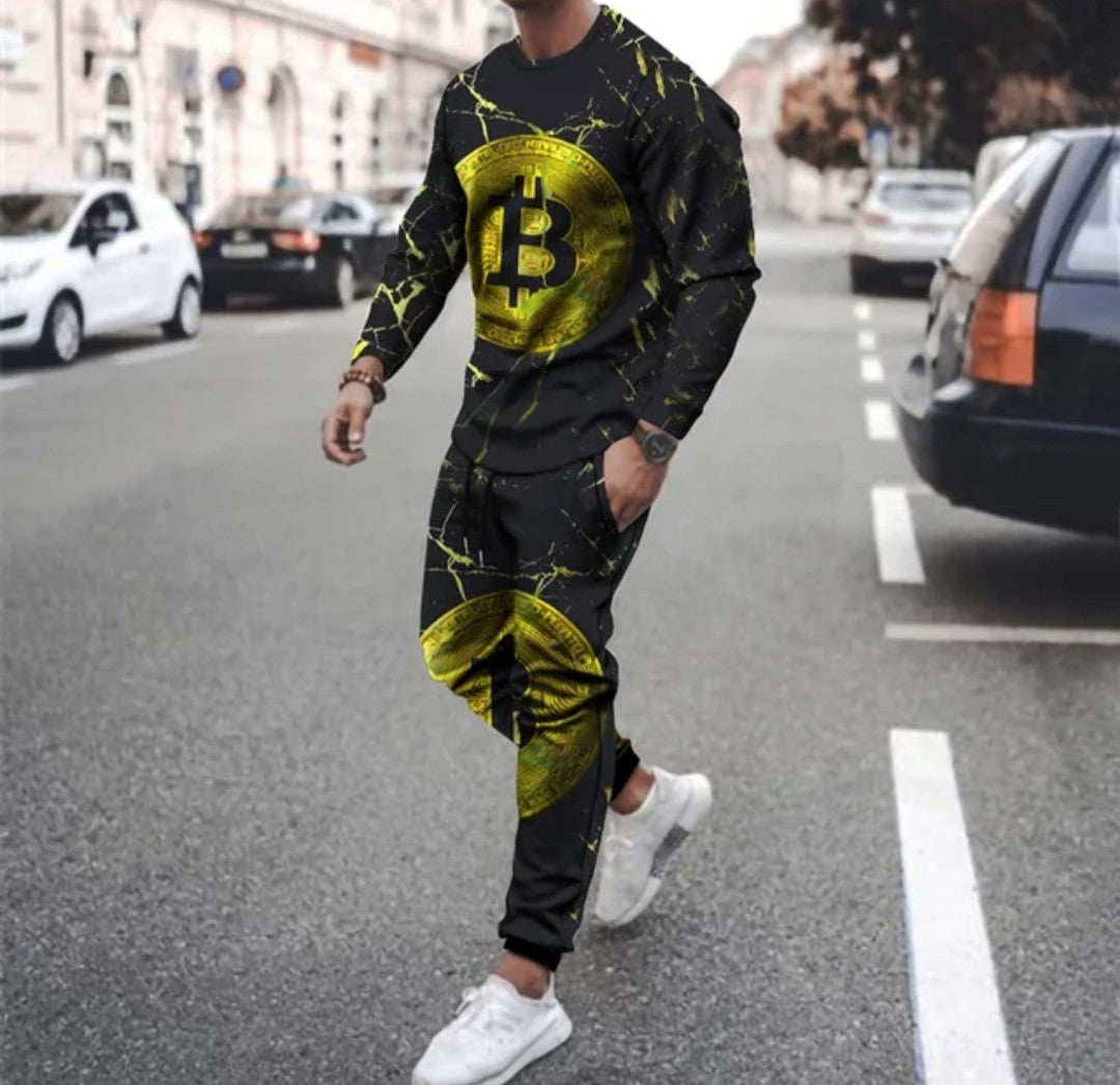 (Free Shipping)(Tariffs included in price) Men's Summer Hip Hop Street Tracksuit Casual Hoodie and Pants Jogging Suit with 3D Print