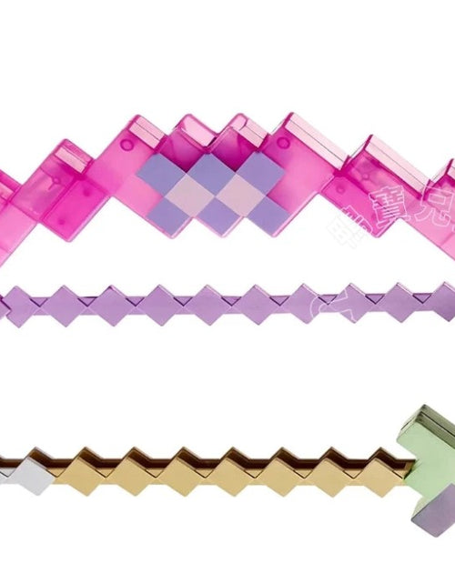 Load image into Gallery viewer, (Free Shipping)(Tariffs included in price) Pixelated Bow and Arrow Kids Building Toy Archery Set Girls And Boys Fun Play Shoots Up To 20 FT Outdoors
