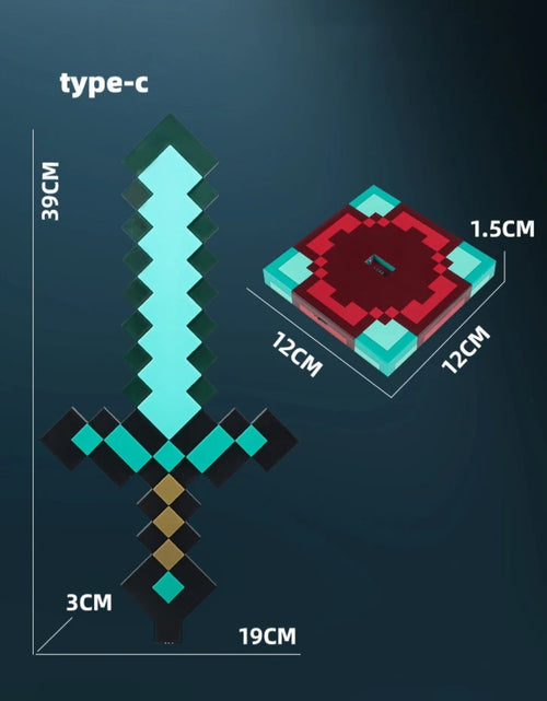 Load image into Gallery viewer, (Free Shipping)(Tariffs included in price) Diamond Pixel Sword Lamp Color Changing New Energy Efficiency Brightness for Bedroom Lamp Night Light
