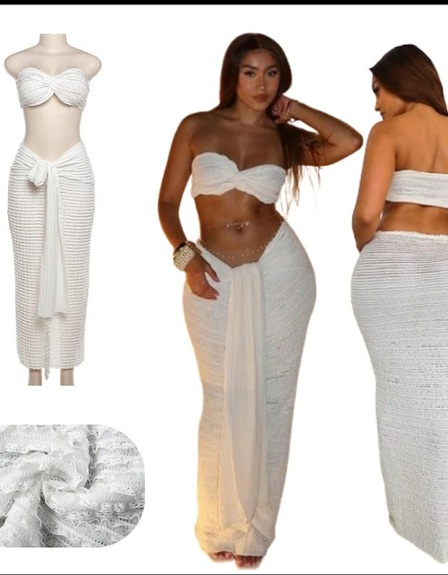 Load image into Gallery viewer, (Free Shipping)(Tariffs included in price) Womens Summer Lace skirt and top
