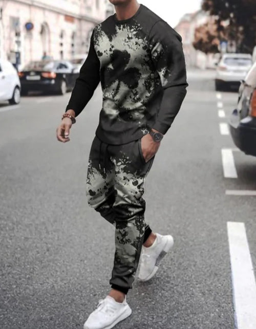 Load image into Gallery viewer, (Free Shipping)(Tariffs included in price) Men's Summer Hip Hop Street Tracksuit Casual Hoodie and Pants Jogging Suit with 3D Print
